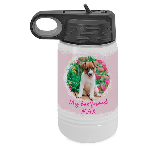 Printed Polar Camel 12oz Water Bottle - Sublimation Thumbnail